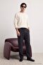 Siyah Kot Görünümlü Straight Fit Erkek Pantolon TMNAW27PL00003 - 6