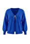 Saks Fiyonk/Kurdele Detaylı Triko Hırka TBBAW26AV00011 - 4