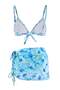 Blue-Multicolor Animal Skirted Triangle Brazilian Normal Waist Throw Cap Bikini Set Tbess24Bt00022 - 12