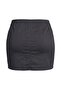 Anthracite 100% Cotton High Waist Denim Shorts Skirt Tbbss26Ap00073 - 7