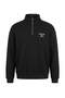 Black Oversize/Relaxed Fit Embroidered Zipper Collar Sweatshirt Tmnaw27Sw00005 - 7