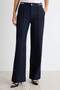 Koyu Mavi Orta Esnek Beli Aksesuar Detaylı Normal Bel Wide Leg Jeans TWOAW27JE00157 - 3