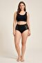 4-Piece Women's Bato Panties Plus Size High Waist with Lace Sides