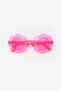 Pink Translucent Flower Model Children's Sunglasses - 2