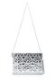 Tablet Boy Stitched Clutch Faux Leather Women's Star Crossbody Bag Tbstar Silver Patent Leather - 2