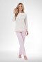 Mecit 6361 Pink 100% Cotton Large Size Women's Pajama Set