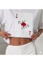 Women's Play Love Card Graphic Crewneck T-Shirt - 2