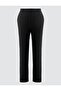 Black High Waist Straight Cut Woven Trousers - 6