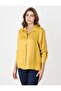 Oil Green Relaxed Fit Long Sleeve Satin Shirt - 3