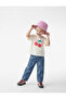 Cotton High Waist Denim Trousers with Bow Detail - 2