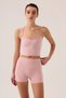 X Ece Pink Heart Neck Sports Bra Sweetheart Neck Top - 5