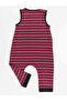 Funny Crocodile Boy's Cotton Claret Red Jumpsuit - 4