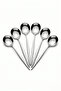 Silver Color Set of 6 Luxury Dessert Spoons - 2