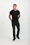 Men's Ripped Detailed Jean Trousers Black Narrow Leg - 4