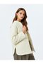 Oversize Quilted Jacket with Pockets and Zipper