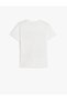 T-Shirt with Game-Themed Print Detail, Short Sleeve, Crew Neck, Cotton - 2