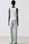 3 Pieces of Ribbed Fitted Viscose Blended Strappy T-Shirt - 8