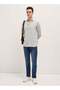 Men's Light Grey Horizontal Stripes Slim Fit Casual Shirt for Every Occasion - 4