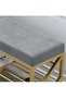 2-Tier Shoe Storage Bench with Seat,Mesh Shelves,Sturdy Metal Frame for Entryway,Hallway - 3