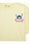 Stitch Printed Licensed Yellow Girls' T-Shirt 6Skg10506Ak - 5