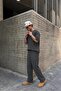 Ribbed oversize t-shirt anthracite - 3