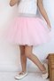 Girl's Tutu Skirt with Glitter Detail at the Waist, Elastic, Age 5-10, Pink - 3