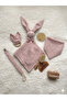 Welcome Baby Gift - Pink Muslin Sleeping Companion Gift Set - 3