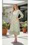 Women's Floral Anarkali Top - Midi