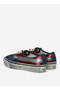 Vn000Db8Z111 Lx Authentic 44 Red - Navy Blue Leather Women's Lifestyle Shoes - 4