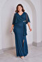 Chiffon Stone-Embellished Long Evening Dress