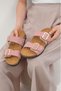 Lily Beige Color Orthopedic Cork Sole Slippers - 4