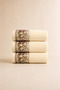 Fiore 3-Piece Towel Set 100% Certified Cotton, Floral Pattern Hand/Face/Kitchen Towels 50X90Cm - 5