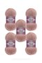 Cotton Gold 5 Pieces Amigurumi Vest Cardigan Scarf Sweater Knitting Thread Color 161 Powder - 3
