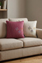 Pillow Throw Pillow Cover Lavender Embroidered Cream - 2