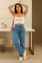 Women's Casual Denim Wide Leg Ice Blue Jeans - 6