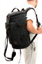 Eba-6051 Canvas (Cotton) Backpack Hand Luggage Suitcase with Laptop Compartment Camping Travel Mountaineer Black - 2