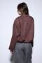 Brown Suede Look Bomber Women's Coat - 5