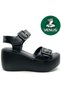 Wirgo Genuine Leather Comfort Orthopedic Women's Sandals Black