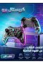 وحدة تحكم ألعاب لاسلكية شفافة بإضاءة RGB - 2