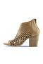Beige Leather Women's High Heels Sandals 01Wl3700 - 4