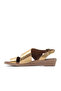 Shoes Bronze Leather Women's Sandals 01Wl1508 - 3