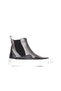 Grey leather women's sports boot 01wr8601