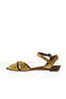Yellow Leather Women's Sandals 01wn3808 - 3