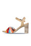 Multi M10 Leather Women's Heeled Sandals 01Wn4302 - 3