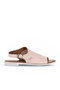 Powder Leather Women's Flat Sandals 01Wn5000