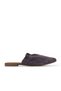 Purple suede women's flat slippers 01wu7704