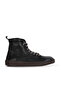 Black and White Leather Women's Flat Boots 01Wf1802
