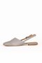 Gray Leather Women's Heeled Sandals 01We1100 - 3