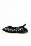 Black Leather Women's Flat Ballerinas 30Wa24223 - 3