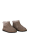 Gray Suede Women's Flat Boots 01Wf3908 - 2